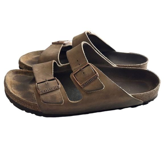 Birkenstock Shoes Birkenstockdouble Strap Sandals Mens Brown
